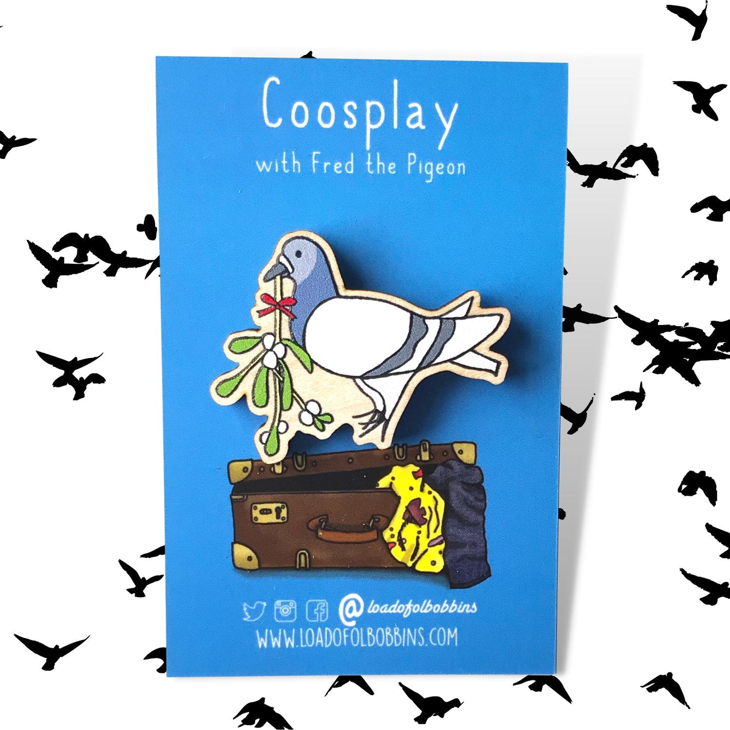Mistletoe Pigeon Pin