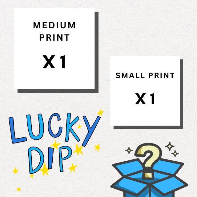Lucky dip medium print and small print by loadofolbobbins.