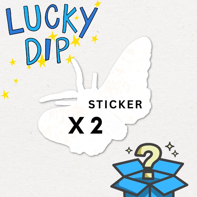 Lucky dip stickers x 2.
